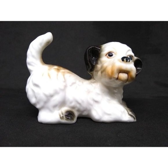 Vintage Enesco cute playful terrier glazed figurine 3" - Picture 12 of 12